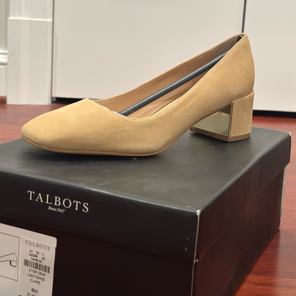 Talbots (Claire Kid Suede Pumps) Light Toffee